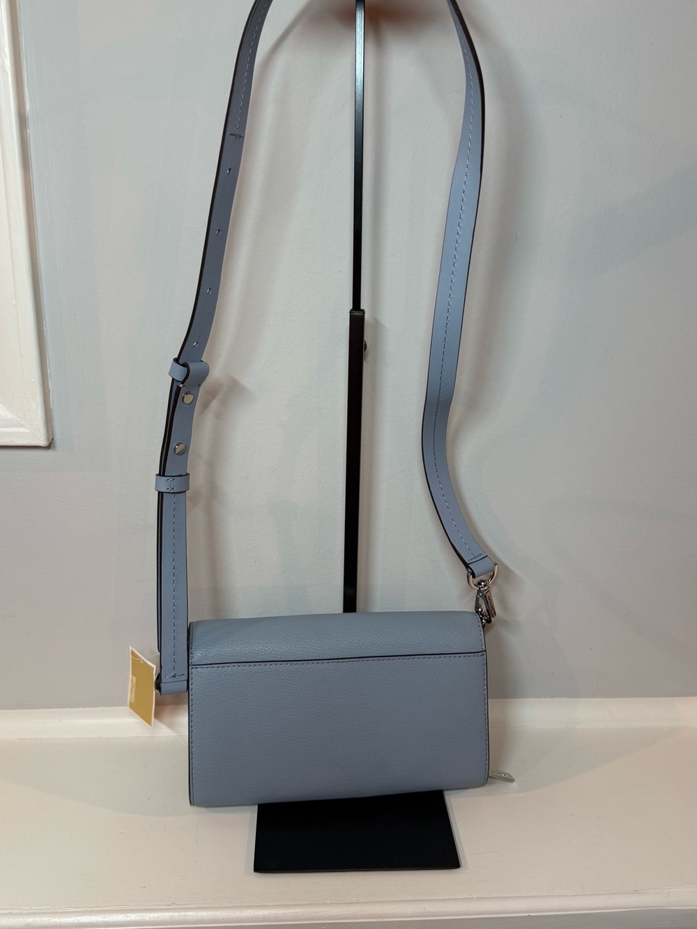 Michael Kors jet set Blue Pebbled Leather Crossbody Bag - Picture 6 of 11